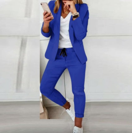 Ladies Fashion Lapel Short Sleeve